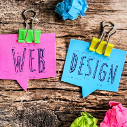Web design posted notes