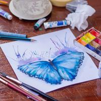 watercolor of a butterfly